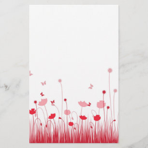 Papelaria Papel de papila vermelho