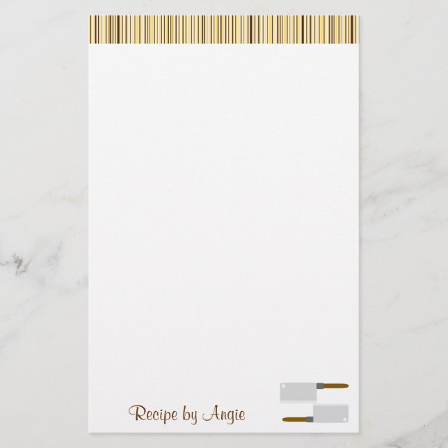 Papelaria Papel de recebimento de fitas de cozinha (Frente)