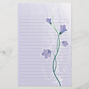 Papelaria papel de revestimento floral de lavanda elegante