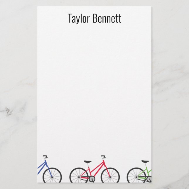 Papelaria Papel Personalizado Personalizado de Bicicletas Co (Frente)