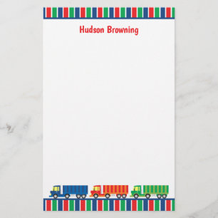 Papelaria Papel Personalizado Semi Truck Convoy