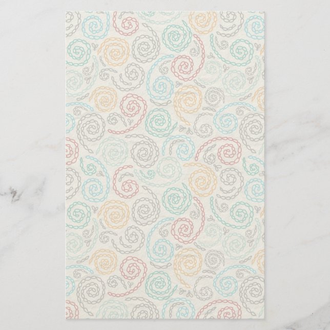 Papelaria Papel rumpled rico do bordado (Frente)