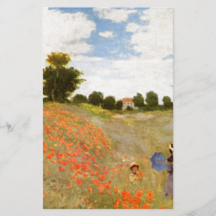 Papelaria Papoilas selvagens de Claude Monet //