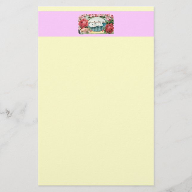 Papelaria para arte em calções e Rosas (Frente)