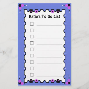 Papelaria Para fazer a lista
