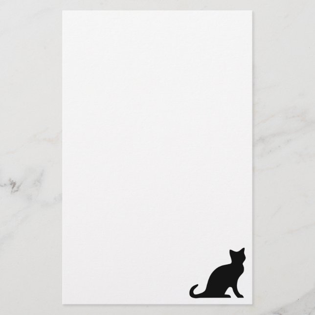 Papelaria para gatos | papel de carta com gatinho  (Frente)