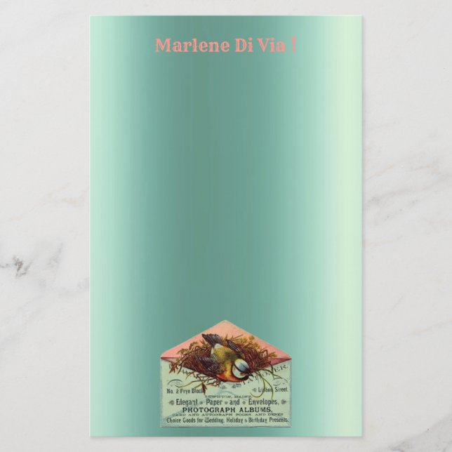 Papelaria para nidificação de aves (Frente)