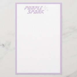 Papelaria para Pequenas Empresas Branco Roxo