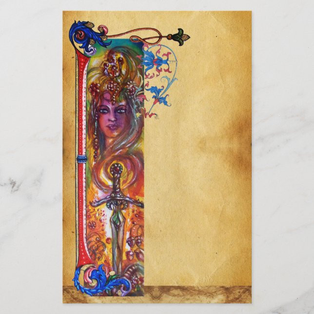 PAPELARIA PARCHETA FLORAL AZUL VERMELHA ANTI-DURENDAL (Frente)