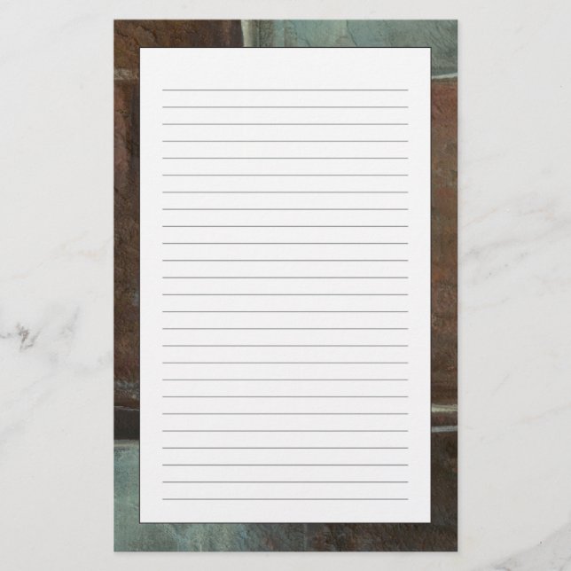 Papelaria Parede de de tijolos de Cinza (Frente)