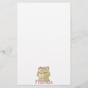 Papelaria Pares do urso de ursinho dos amigos - cores