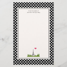 Papelaria Paris francesa com Torre Eiffel