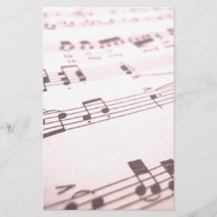 Papelaria Partitura cor-de-rosa desvanecida