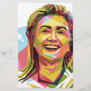 Papelaria pastel Hillary Clinton