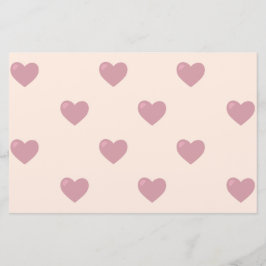 Papelaria Pastel Love Hearts