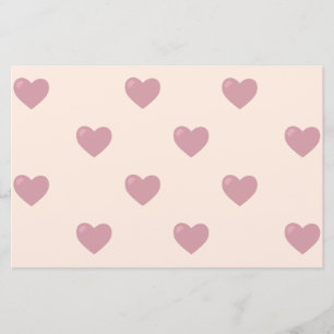 Papelaria Pastel Love Hearts