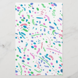 Papelaria Pastel Splatter Confetti Impressão