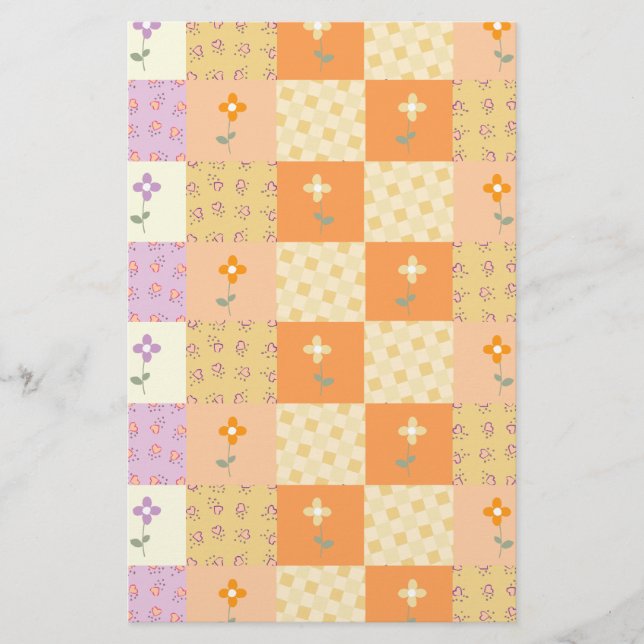 Papelaria Patchwork Girly Floral (Frente)