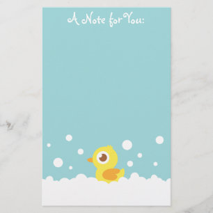 Papelaria Pato de Borracha Fofo no Banho de Espuma