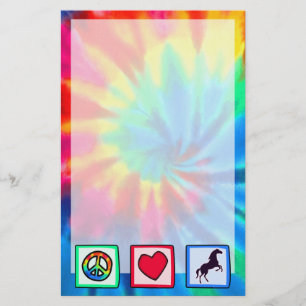 Papelaria Paz, amor, cavalos