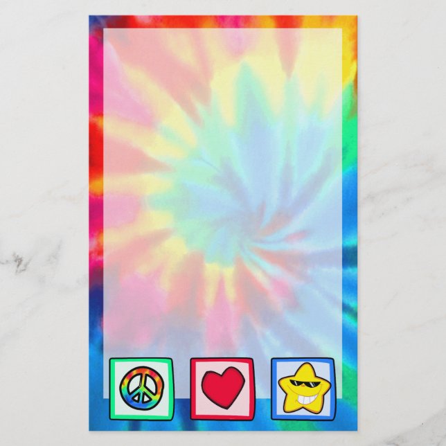 Papelaria Paz, Amor, Estrelas (Frente)