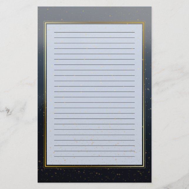 Papelaria Paz é papel de carta em Ouro (Frente)