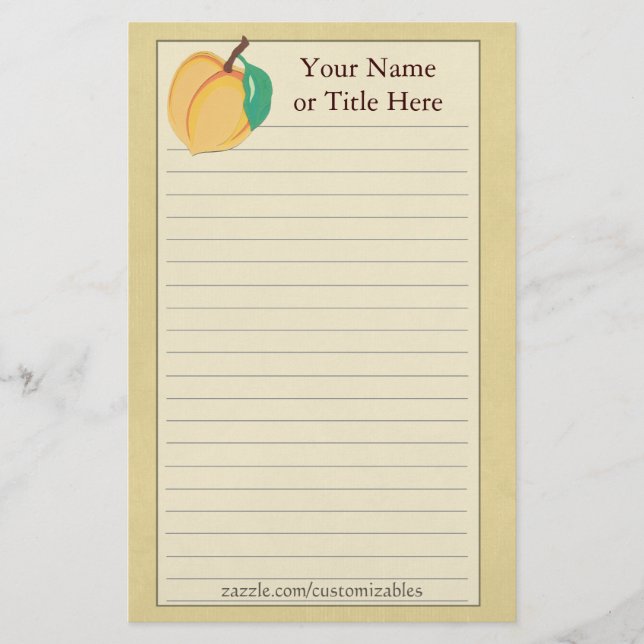 Papelaria Peach Stationery (Frente)