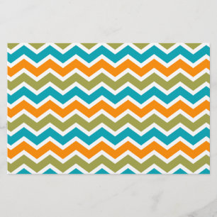 Papelaria Peacock Vibrant Tribal Zigzag