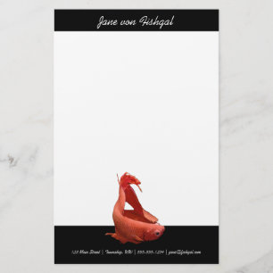 Papelaria Peixe de Combate Siames Betta Vermelho
