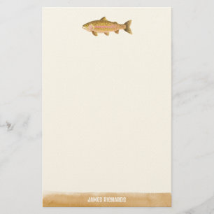 Papelaria Peixe Ilustrado Com Peixe Passado