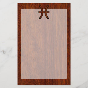 Papelaria Peixes Símbolo Zodíaco Rich Mahogany estilo made
