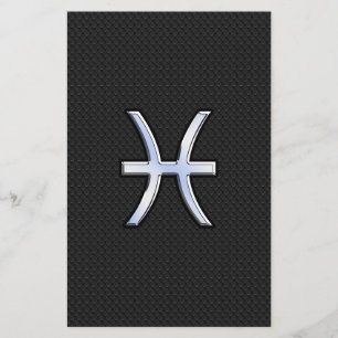 Papelaria Peixes Sinal de Zodíaco no Decor da Pele Cobra a P