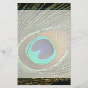 Papelaria Pena de Peacock Elegante