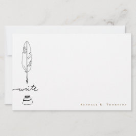 Papelaria Pena de Pluma Personalizada Tinta Escrita à Mão