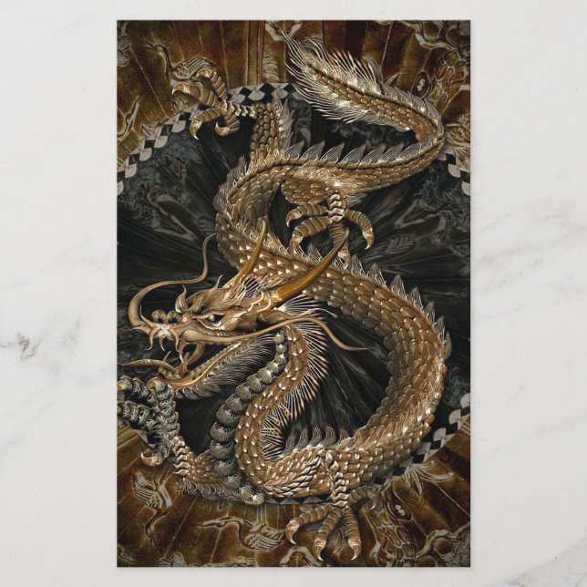 Papelaria Pentagrama do dragão (Frente)