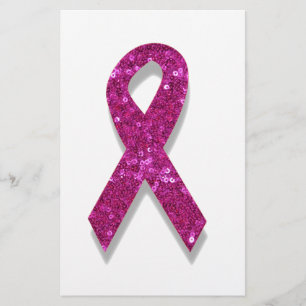 Papelaria percepção sequencial do cancer de mama rosa