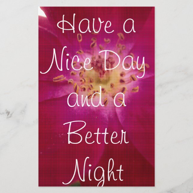 Papelaria Perfeição Petal: Arte de Padrão Petal Rosa verific (Frente)