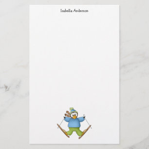 Papelaria Perfeitamente pinguim · Esqui