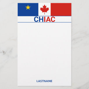 Papelaria Personalização de Bandeira Canadense Acadiana 