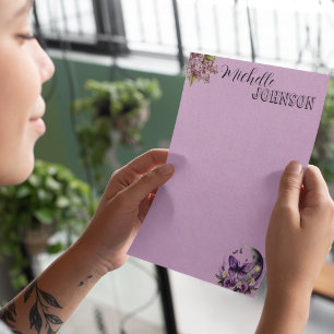 Papelaria Personalizada Borboleta Lilás