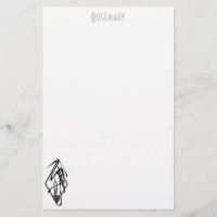 Papelaria personalizada com galo Art Deco
