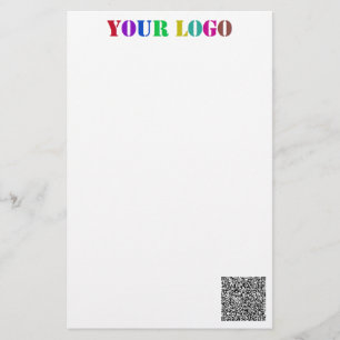 Papelaria Personalizada com Logotipo e Código QR d