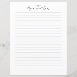 Papelaria Personalizada com Monograma em Letra Ele