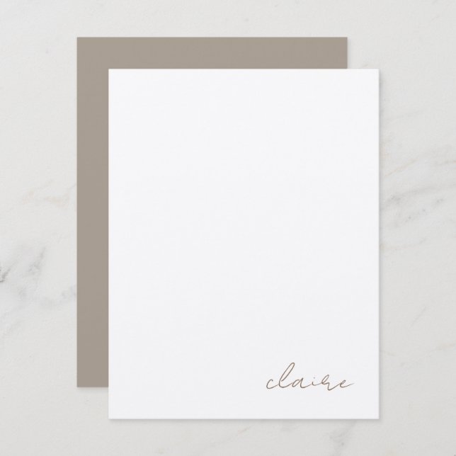 Papelaria Personalizada de Notas de Vintage (Frente/Verso)