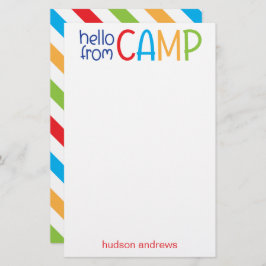 Papelaria Personalizada do Campo de Verão Colorido