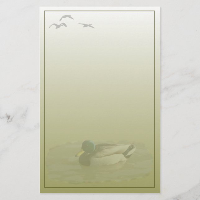 Papelaria Personalizada Mallard Drake (Frente)