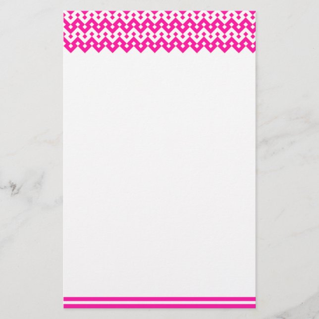 Papelaria Personalizada, Papel de Carta: Geométric (Frente)