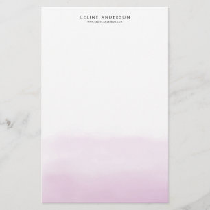 Papelaria Personalizado de Gradação de Ângulo Roxo de Cor