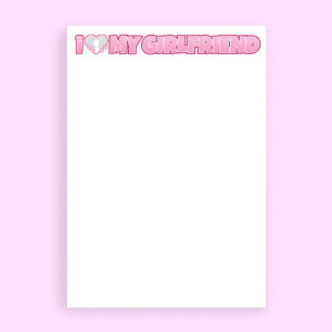 Papelaria Personalizado Eu Amo Minha Namorada – Adicionar Fo