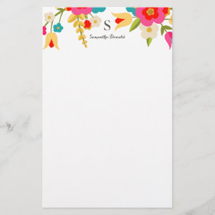 Papelaria Personalizado   Flores-País